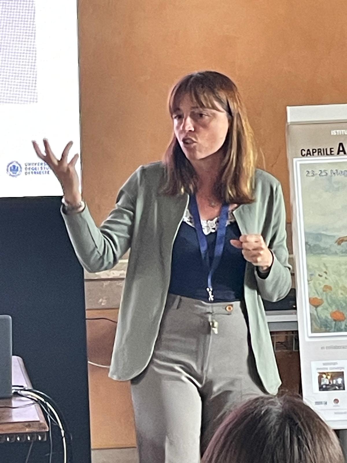 Silvia Bagni durante l'evento